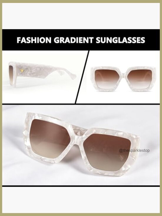 Retro Oversized Polarized Sunglasses UV400 Square Big Sunglasses main image 5